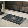 thumbnail image 2 of A1HC 100% Pure Rubber Monogrammed Front Door Mat 24"x39”, Non-Slip, Thin Profile Heavy Duty Doormat, Indoor/ Outdoor Use, High Traffic Areas, Long Lasting, 2 of 6
