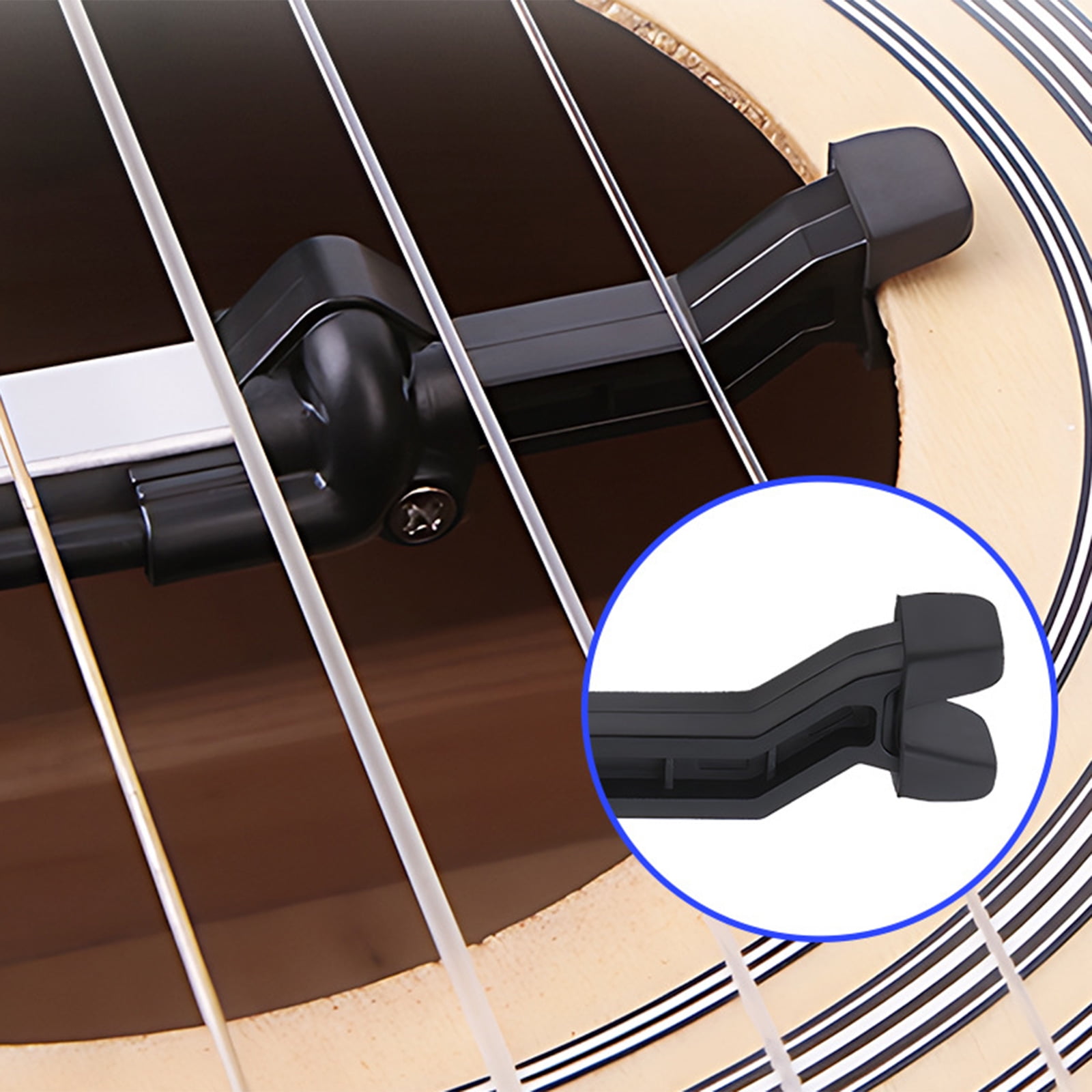 Acoustic Guitar Pickup Open Hole Amplifier Guitar Hole Pickup for Clear Sound Reproduction Easy Clip On Use Enduring