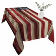 thumbnail image 2 of Retro American Flag Table Cloth Waterproof Tablecloths, Red Blue Flag Vintage Wooden Tablecloth Dining Table Cover for Kitchen Party Tabletop Outdoor, Rectangle Tablecloth 60x120 Inch, 2 of 9