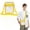 Yellow, variant on Clear Bag for Stadium Events, Clear Purses for Women Men, Transparent Crossbody Bag, See Through Sling Backpack, Belt Bag for Concerts Sports Festivals, Black