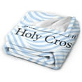 thumbnail image 2 of College A of The Holy Cross Logo Fleece Blanket, Very Soft Microfiber Flannel Blanket for Couch Warm and Cozy for All Seasons, 2 of 6