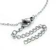thumbnail image 3 of EOEMY Stainless Steel Chain Lariat Necklace Lobster Infinity Cross Gold 17" 1mm A215-Silver, 3 of 3