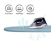 Facilehome Wall Mounted Ironing Board with Full-Length Mirror, Fold-Out Space-Saving Cabinet, 13.98 x 3.74 x 37.4, White
