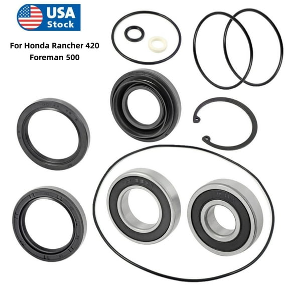 2014 -2022 For Honda Rancher 420 TRX420 Rear Axle Wheel seal bearing O RING kit