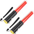thumbnail image 1 of 2 Pcs Baguette de Signalisation LED 11 Pouces Lampe de Poche de Circulation Contrôle de Lumière LED Baguette de Signalisation Baton de Circulation pour Camping en Plein Air Randonnée, 1 of 7