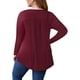 thumbnail image 5 of Tops de empalme de encaje sólido con cuello redondo y manga larga a la moda de verano para mujer Fridja  hj2696, 5 of 7