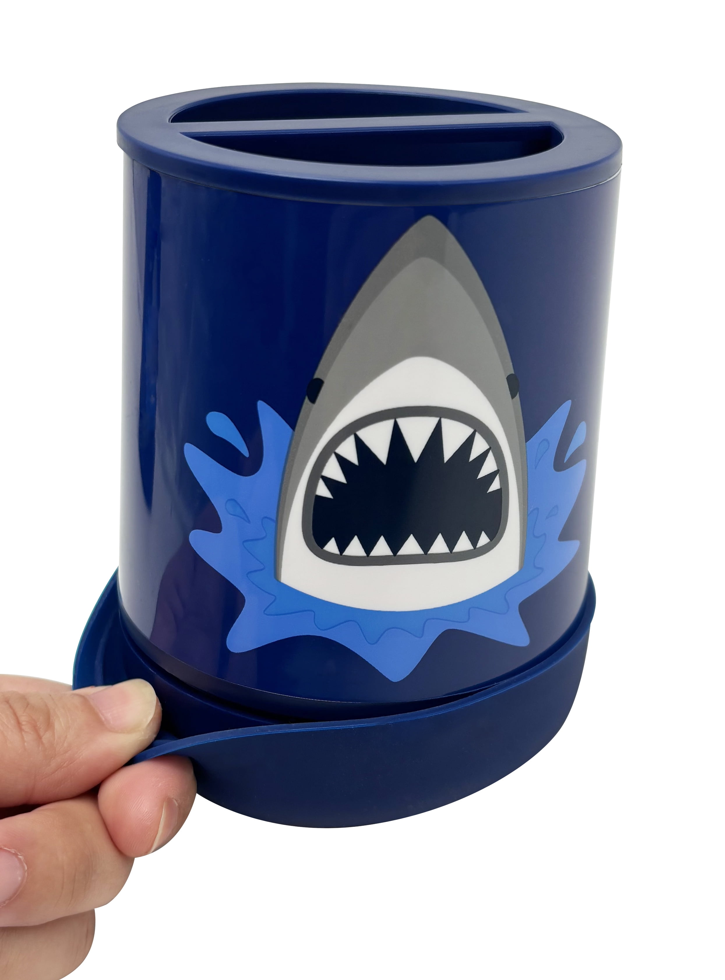 Your Zone Kids Shark Toothbrush Holder with Non-Slip Bottom