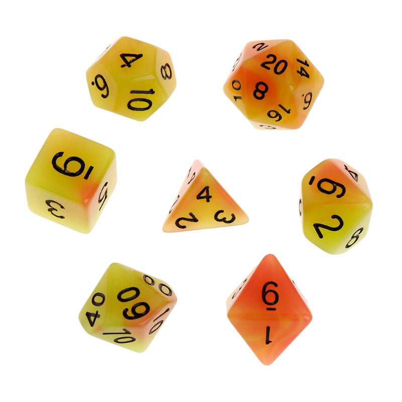 Bag Set Black Yellow Red D&D Fantasy RPG Game Six Sided D6 NEW 12 Dragon Dice 