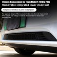 thumbnail image 4 of Front  Vent Cover, Front Grill Mesh ABS Stainless Steel Matte Black  for Model Y 2019 To 2023, 4 of 8