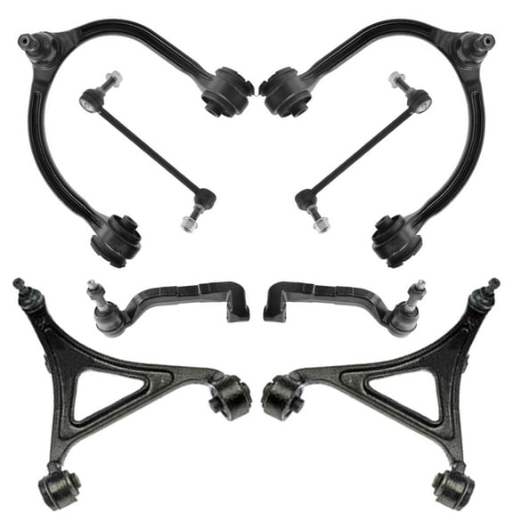 TRQ Control Arms Ball Joints Sway Links Tie Rods Steering Suspension Kit 8pc New PSA63485