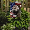 thumbnail image 2 of Armenian Gamper Dog American Flag Garden Flag, 2 of 3