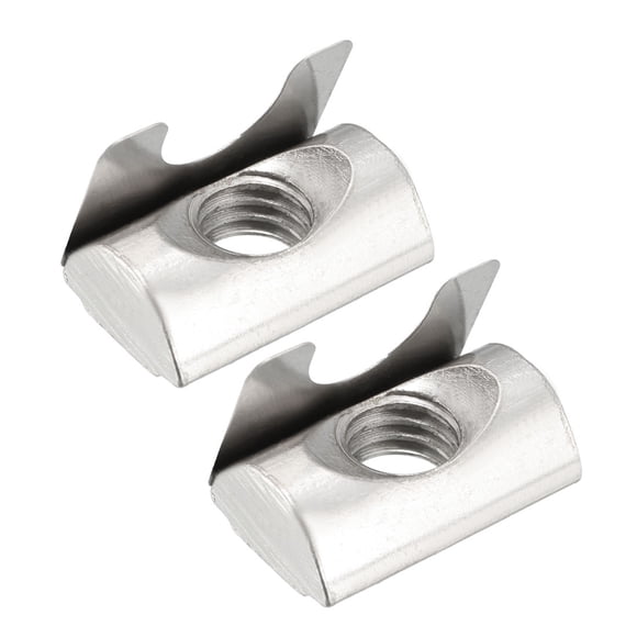 Unique Bargains Roll In Spring M8 T Nuts, 3030/4040 Series Universal with Spring Sheet, 15 Pcs