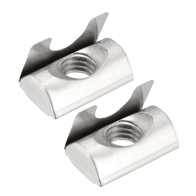 Unique Bargains Roll In Spring M8 T Nuts, 3030/4040 Series Universal with Spring Sheet, 15 Pcs