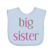 Inktastic Big Sister Girls Baby Bib
