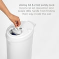 thumbnail image 6 of Steel Diaper Pail, Odor Locking, No Special Bag Required, Award-Winning, Registry Must-Have, White, 6 of 13