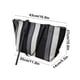 thumbnail image 3 of Bolsa de Tote de Lona - Bolso Grande Impermeable para el Hombro con Rayas Verticales, Asas Anchas, Bolso Casual de Moda para Compras y Viajes al Aire Libre, Blanco o Marrón, 3 of 6
