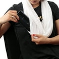 thumbnail image 5 of Pop Fashion Women's Scarf with Hidden Zipper Pocket Solid Color (White), 5 of 5