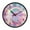 Flamingo in the Water, variant on Voice Activated Clock with Glow Light 12 Inch Large Silent Wall Clock Battery Operated for Home Decor Purple Mist