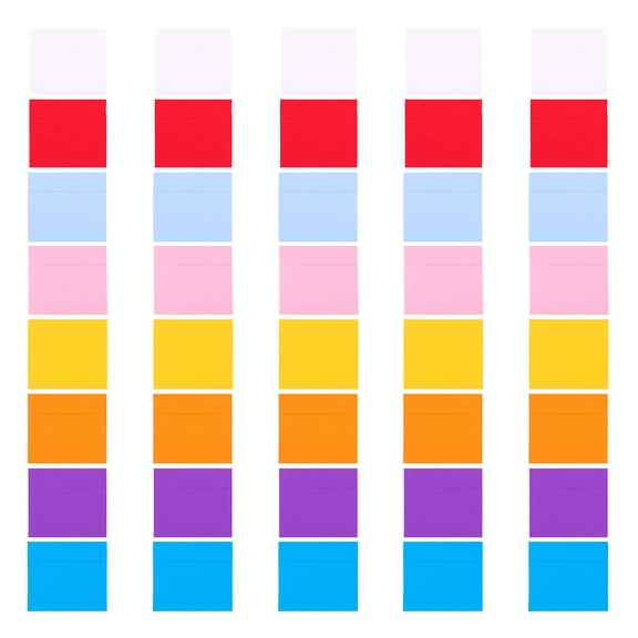 Moluckfu 100pcs Assorted Color Blank Envelopes Two-side Offset Paper for Personal Use