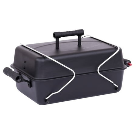 Charbroil 1-Burner Deluxe Portable Propane Gas Table Top Grill, Black