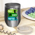 thumbnail image 2 of Back Nines Matter, Golf Course Quote, Golf Player, Golfing or Golfer Themed Merch Gift, Stainless Steel 12oz Insulated Wine Tumbler, 2 of 5