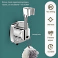 thumbnail image 2 of ABPETE Suction Cup Shower Head Holder - Angle Adjustable Spring Arm, Flexible Wall Mount Shower Hose Holder, Removable Hand Held Shower Bracket with Vacuum Lock & Bonus Hook for Bathroom, Kitchen, 2 of 13