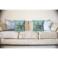 thumbnail image 2 of Betsy Drake Interiors Starfish - Teal Large Indoor/Outdoor Pillow 18x18, 2 of 3