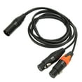 thumbnail image 3 of Cable XLR macho a doble XLR hembra, cable divisor tipo Y para micrófono, para mezclador, ecualizador, amplificador de órgano electrónico, 3 of 12