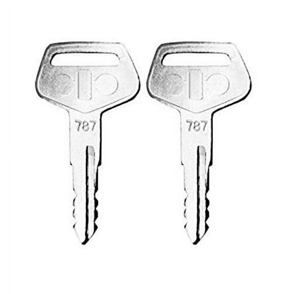 2 Pack Keys for Komatsu, Kalmar Excavator, Dozer, Loader, Fork Lift TR261434, 787 (2)