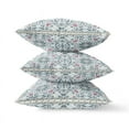 thumbnail image 3 of Jahan Paisley Suede Zippered Pillow W Insert in Muted Orange Indigo 20 x 20, 3 of 6