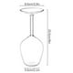thumbnail image 5 of Upside Down Wine Glass, Upside Down Goblet Glass, Fun Glassware Clear Goblet Glass for Bar Parties Women Men, 5 of 5