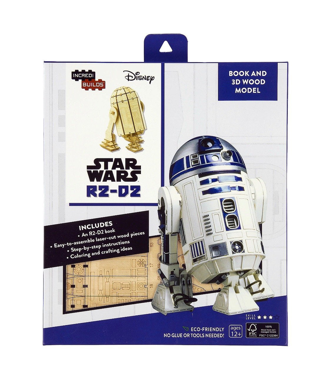 Artoo Detoo Droid Laser Cut Wooden 3D Model/Puzzle Kit