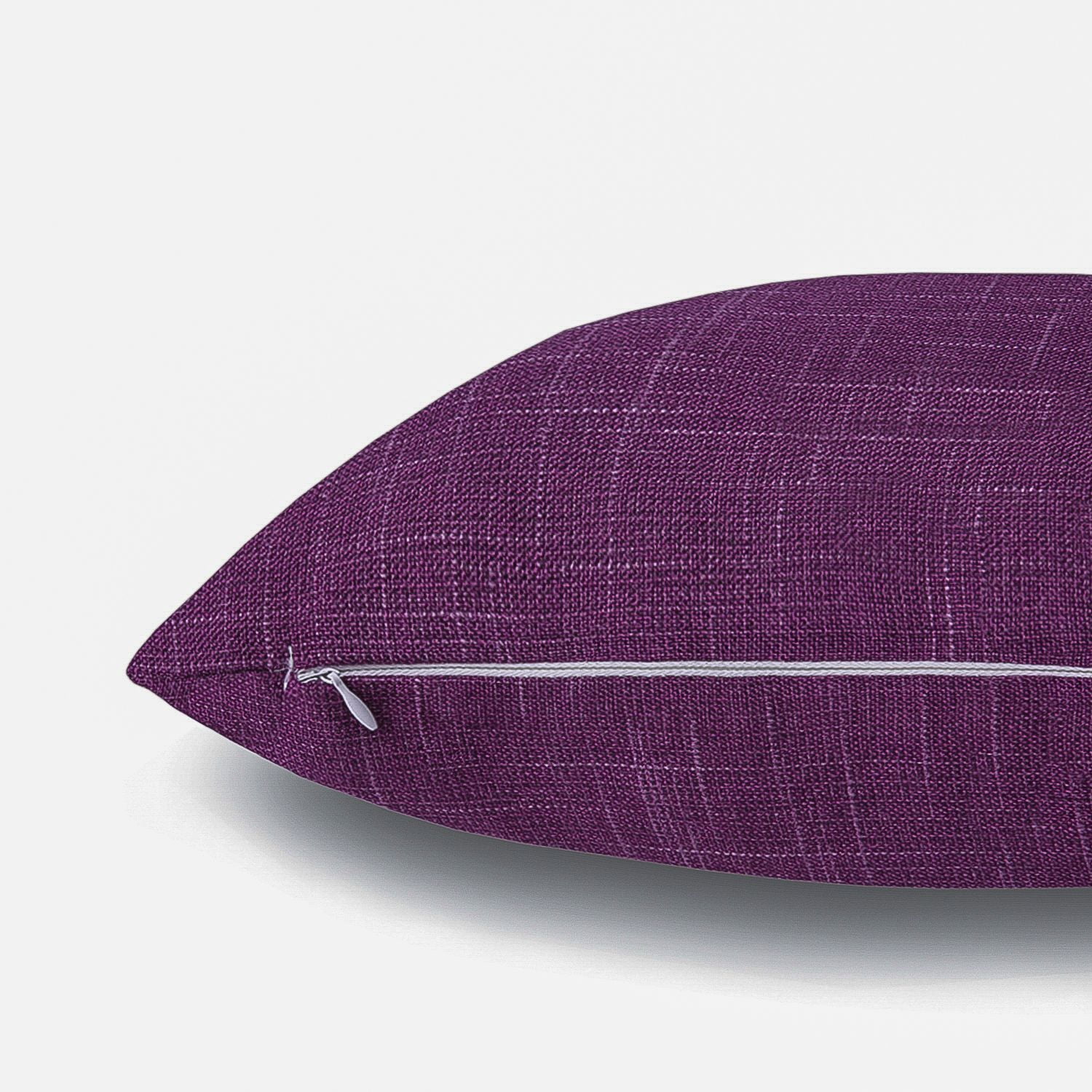 Phantoscope Soft Textured Linen-Look Decorative Throw Pillow, 18 x 18 in, Dark Purple, 1 Pack