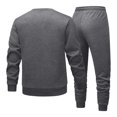 thumbnail image 3 of Men’s Long Sleeve Pullover Crewneck Sweatshirt and Jogger Pants Set Casual Two Piece Tracksuit Outfit with Ribbed Cuffs Waistband Pockets, 3 of 3