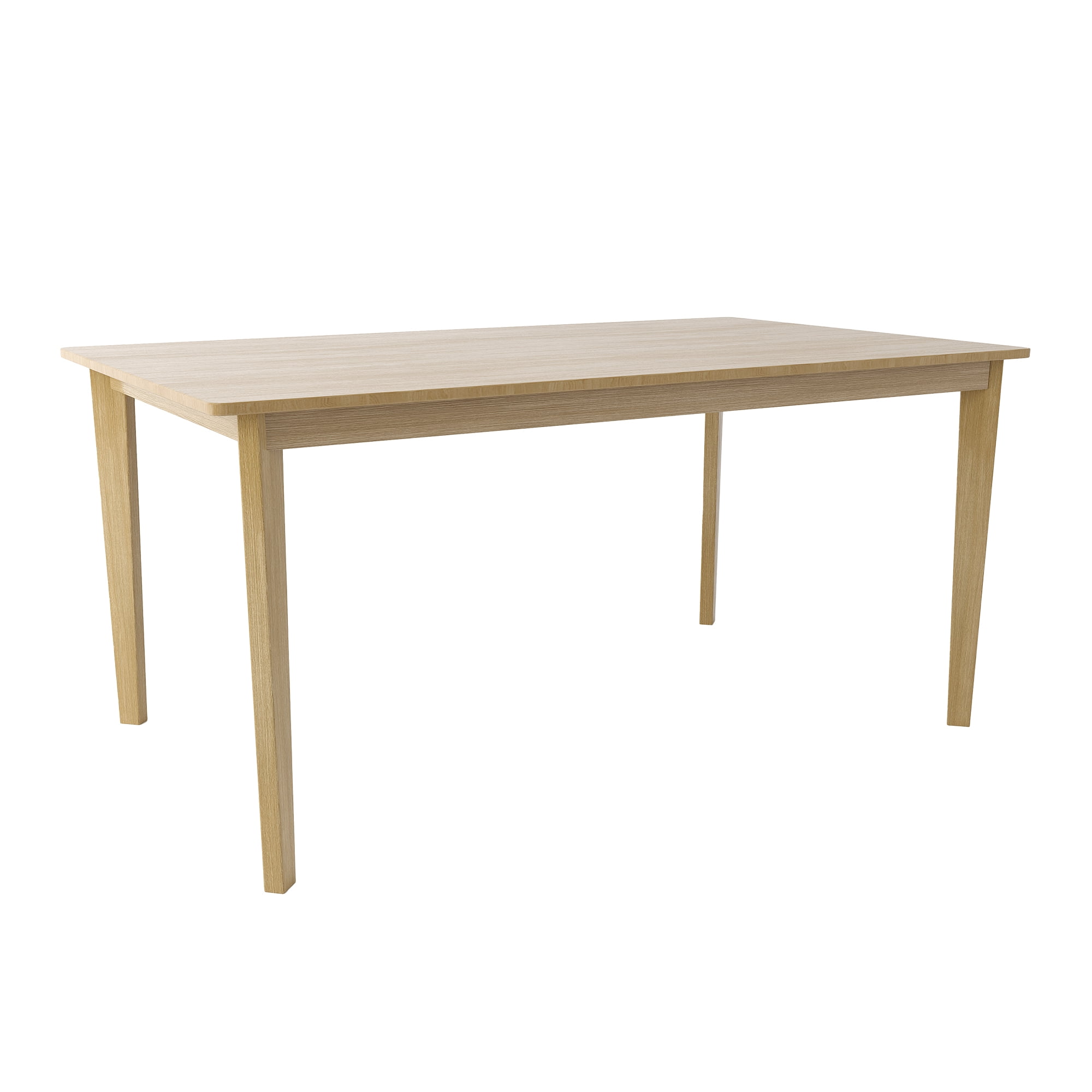 MOONMISS Solid Wood Multi-function Modern Rectangular Dining Table for Dining Room,Kitchen-Natural Wood