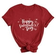 thumbnail image 5 of VKOYWKM Women's Valentine's Day Shirts Romantic Love Graphic Tees Short Sleeve Casual Spring Tops Crew Neck Loose Fit Valentine T-Shirts, 5 of 5
