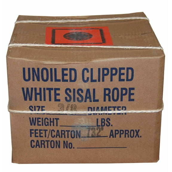 T.W . Evans Cordage 23-400 3/8-Inch by 732-Feet Twisted Sisal Rope