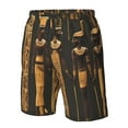 thumbnail image 4 of Logiee Ancient Egyptian Hieroglyph Print Mens Swim Trunks Quick Dry Board Shorts,Breathable Hawaii Beach Shorts Swimwear Bathing Suits-3X-Large, 4 of 6