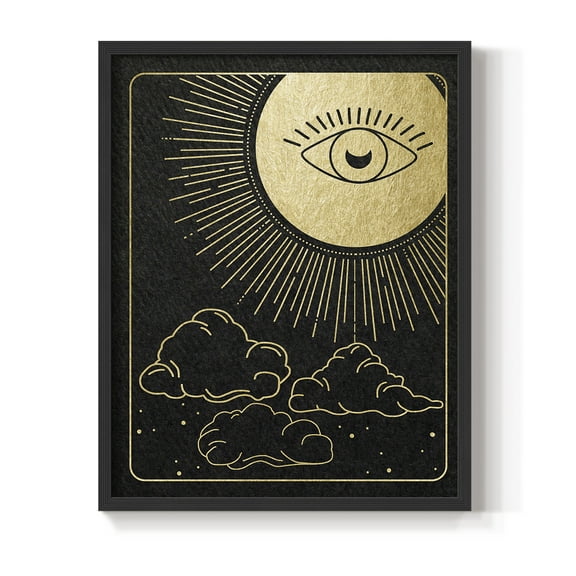 Celestial Eye in Paper Solid Wood 8 x 10 Framed Print