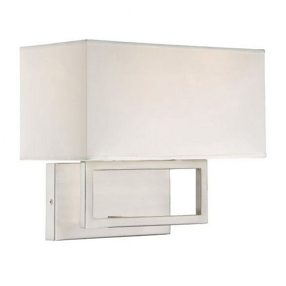 Trade Winds Lighting 2-Light Wall Sconce In Brushed Nickel