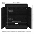 thumbnail image 4 of Evelyn&Zoe Presque 30" Wide Rectangular Accent Cabinet, Black Grain, 4 of 9