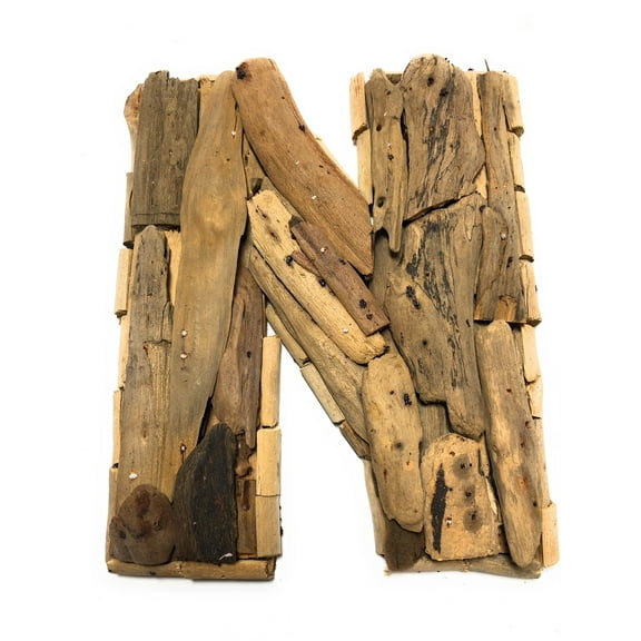 N Driftwood Letter 10" Home Decor - Rustic Accents | #lis31001n