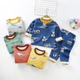 thumbnail image 3 of Conjunto de pijamas de invierno para niños, ropa de dormir de algodón con dibujos animados, para el hogar, para niñas de 4, 6 y 8 años, 3 of 4