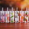 thumbnail image 4 of Cupture Skinny Acrylic Tumbler Cups with Straws - 18 oz, 8 Pack (Clear), 4 of 9