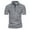 Gray, variant on WXLWZYWL Plus Size Golf Polo Shirts for Men Short Sleeve Zipper Up Collar Shirts Color Block Striped T Shirts Performance Moisture Wicking Shirts