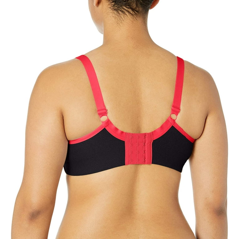 Women's Plus-Size Soft Cup Sports Bra, 46C, BLACK