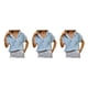 thumbnail image 3 of Qarigey Camisa de mujer Blusa con botones de color sólido con bolsillo Oficina Señora Trabajo Fecha Verano Top Ropa Accesorios Azul claro M Azul claro M 3Conjunto, 3 of 6