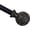 Black, variant on Urbanest Adjustable Single Curtain Rod Set Burnt Gold Scroll Ball Finials – 1 - Inch Diameter, With Black Rod, 28–48 Inches