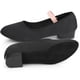thumbnail image 3 of 1 par de zapatos de baile de ballet negros, zapatos de baile con suela dividida suave para adultos y niñas (36), 3 of 8