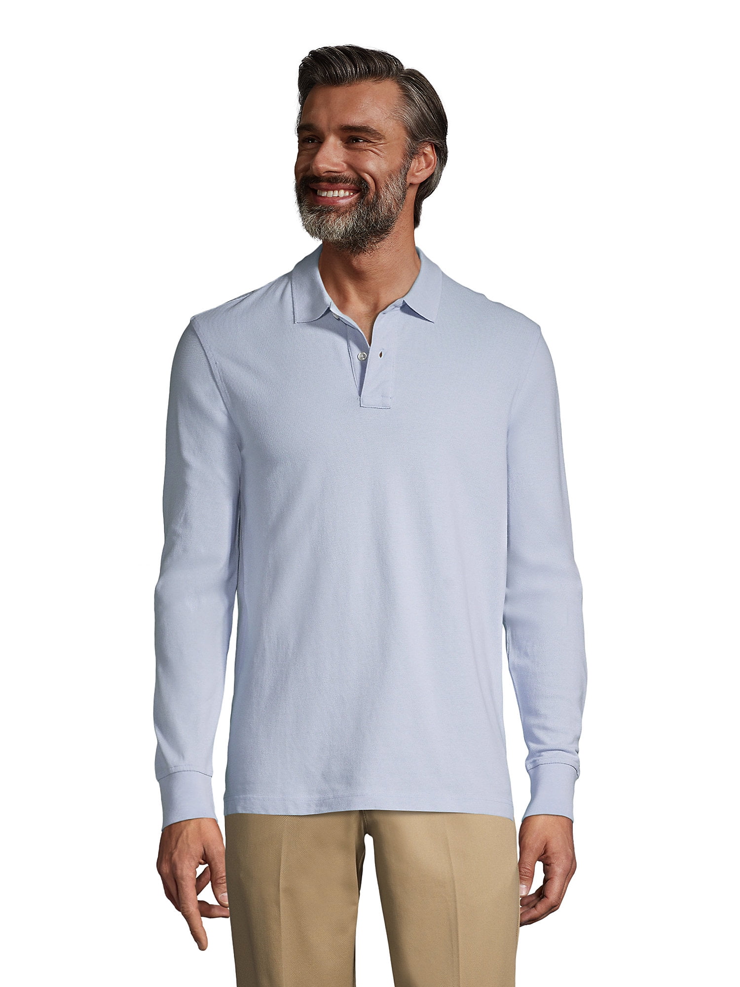 Men's long sleeve mesh polo shirt Clearance